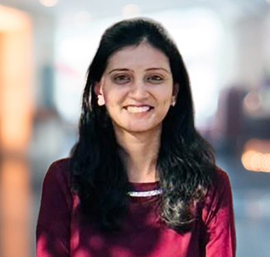 A portrait of Gel4med employee Ankita Kshatriya.